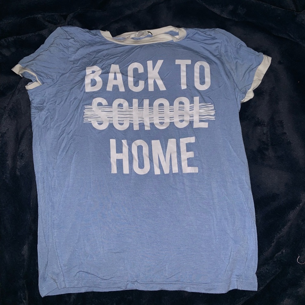 Thin “Back to school/home” tee from Papaya